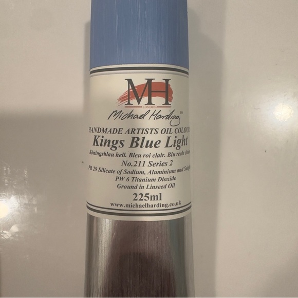 Michael Harding Artists Oil Color - Kings Blue Light, 225 ml tube - Picture 3 of 5